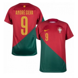 Herren Fußballbekleidung Portugal Andre Silva #9 Heimtrikot WM 2022 Kurzarm